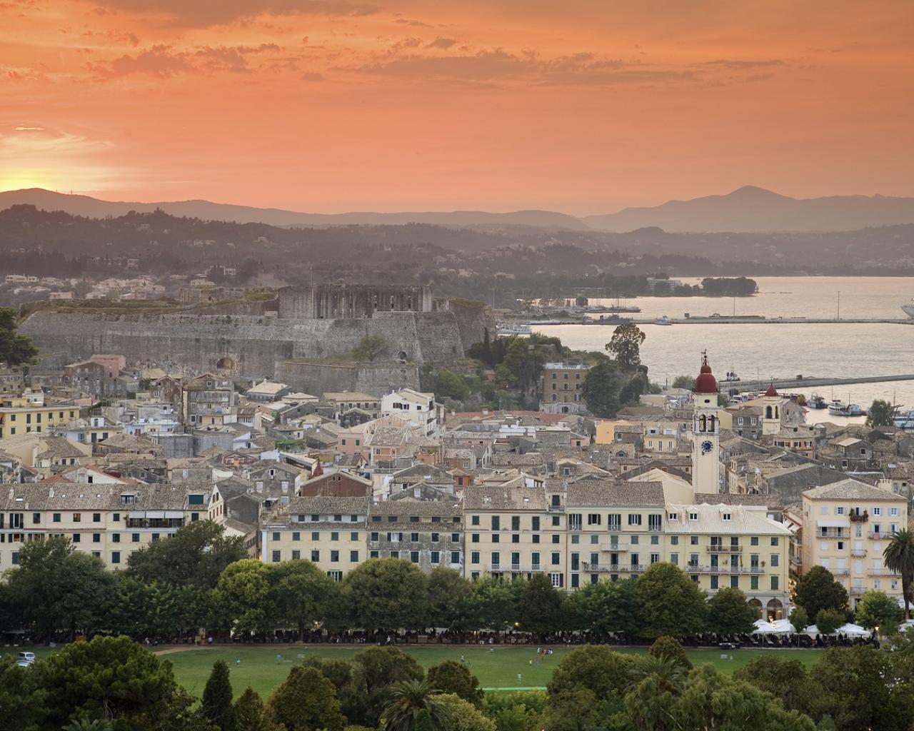 Corfu Town Города картинки, обои рабочий стол