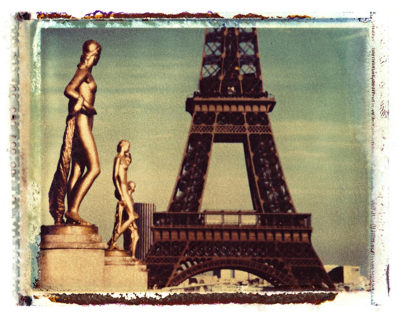 Polaroid Eiffel Tower Города картинки, обои рабочий стол