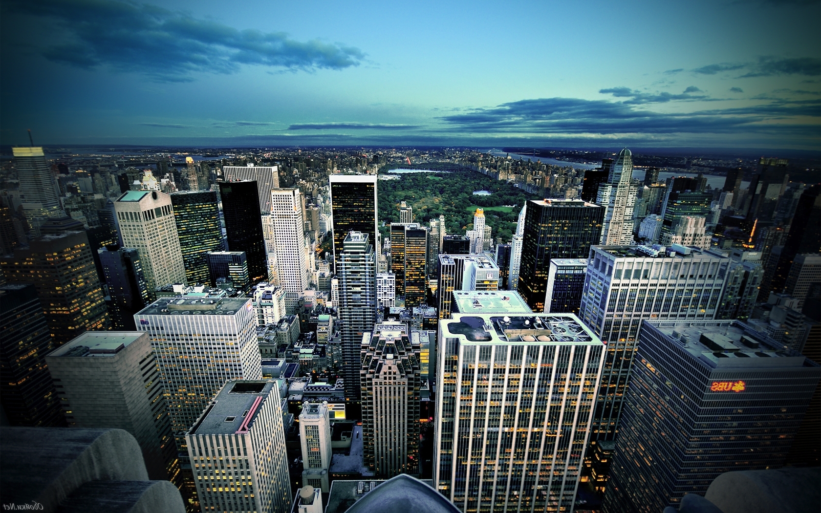 Чикаго с высоты Города картинки, обои рабочий стол