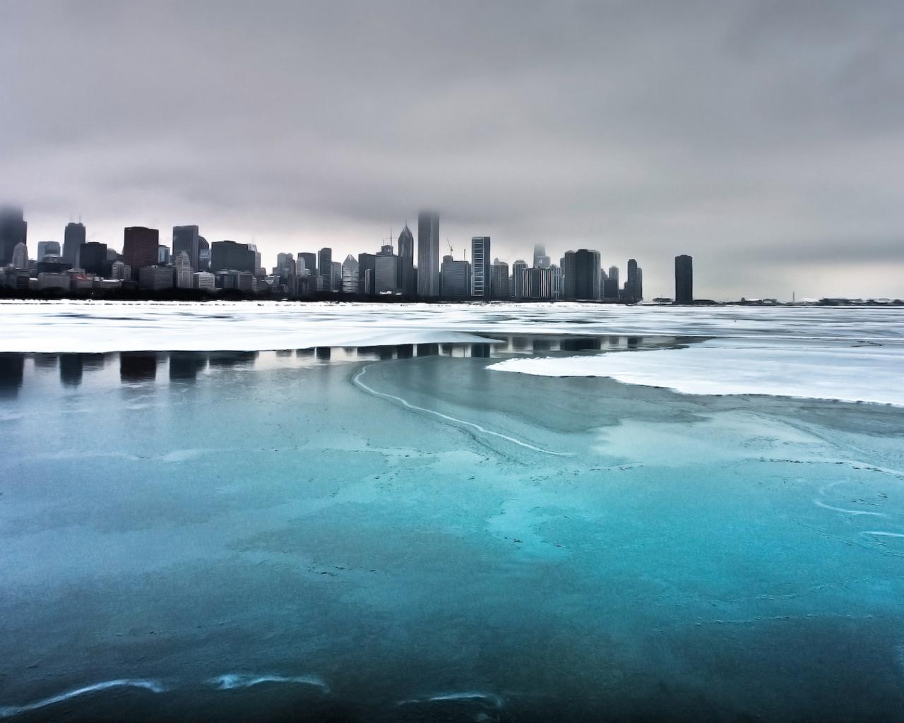 City, sky, ocean Города картинки, обои рабочий стол